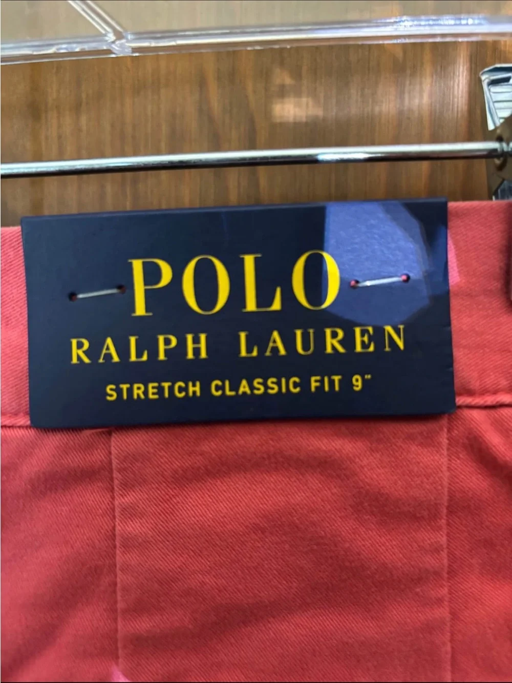 Polo by Ralph Lauren Coral Cricket Embroidered Cotton Shorts